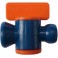 Vanne d'arrêt 2 pièces pour tuyau d'agent réfrigérant 1/2" LOC-LINE 1 PCS