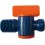 Vanne d'arrêt 2 pièces pour tuyau d'agent réfrigérant 1/4" filetage mâle NPT LOC-LINE 1 PCS