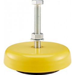 Support de machines Level-Mount® LM, Type LM : 3-33, Ø D 120 mm, Hauteur H 32 mm, Ø de filetage G : M12, Long. de vissage standard L : 90 mm
