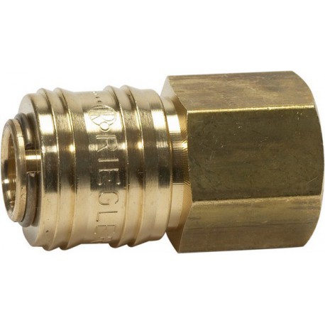 Raccord rapide laiton diamètre nominal 7,2 mm filetage femelle F1/2" RIEGLER 1 PCS