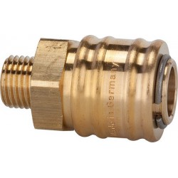 Raccord rapide laiton diamètre nominal 7,2 mm filetage mâle F1/4" RIEGLER 1 PCS