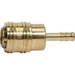 Raccord rapide laiton diamètre nominal 7,2 mm douille Ø intérieur tuyau 9mm RIEGLER 1 PCS