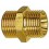 Double raccord fileté à filetage mâle, Raccord : G 3/8 x G 3/8 pouces, OC 19 mm, Long. 25 mm