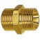 Double raccord fileté à filetage mâle, Raccord : G 1/2 x G 3/4 pouces, OC 32 mm, Long. 33 mm