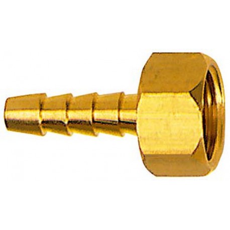 Embout à olive à visser à filetage femelle, Raccord : G 1/2 pouces, Pour tuyau flexible LW 13 mm, OC 23 mm, Long. : 44 mm