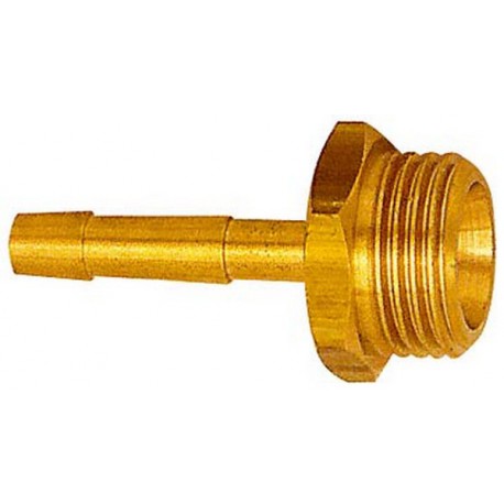 Embout à olive à visser à filetage mâle, Raccord : G 1/8 pouces, Pour tuyau flexible LW 6 mm, OC 14 mm, Long. : 41,5 mm