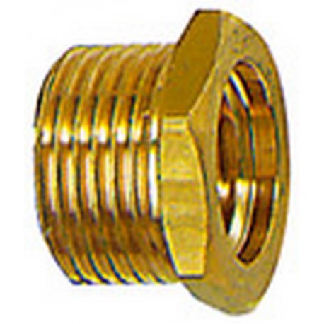 Fileté mále réducteur, court, Raccord : G 3/8 filetage mâle x G 1/4 filetage femelle pouces, OC 19 mm, Long. 13,0 mm