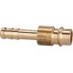 Douille enfichable laiton pour raccord diamètre nominal 7,2mm Ø intérieur tuyau 6mm RIEGLER 1 PCS