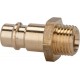 Raccord mâle laiton pour raccord diamètre nominal 7,2mm filetage mâle F1/2" RIEGLER 1 PCS