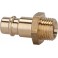 Raccord mâle laiton pour raccord diamètre nominal 7,2mm filetage mâle F1/2" RIEGLER 1 PCS