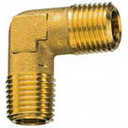Raccord coudé laiton 2 filetages mâles R1/2" RIEGLER 1 PCS