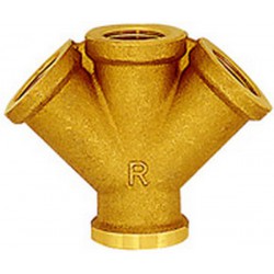 Répartiteur pneumatique sans coupleur express, Sorties : 2, Raccord G 3/8 filetage femelle pouces