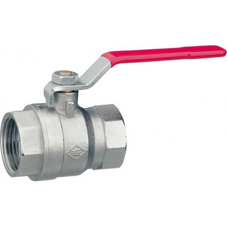 Vanne à boisseau sphérique avec levier, Raccord : 1.1/2 pouces, Larg. : nominale 40 mm, OC 54 mm, Long. : 90,0 mm