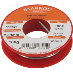 Fil d'apport radio, Modèle : Bobine de 100 g, Ø 2,0 mm
