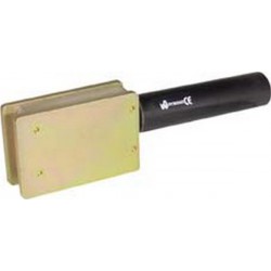 Borne polaire magnétique, rectangulaire, Pour des charges jusqu'à : 600 A, Surface d'adhérence 133 x 25 mm