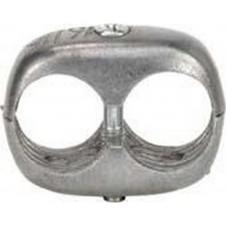 Pince double/Pince double pour tuyaux souples, Modèle : Métal léger, Ø 16/16 mm