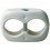 Pince double/Pince double pour tuyaux souples, Modèle : Plastique, Ø 16/16 mm (Par 100)