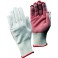 Gant en tricot, coton polyester, blanc, Taille : 8 (par 12)