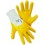 Gants en nitrile Mechanic jaune, Taille : 7 (par 12)