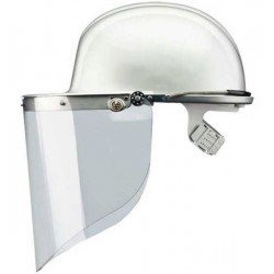 Casque de protection avec visière, Dimensions : 280 x 220 mm