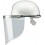 Casque de protection avec visière, Dimensions : 280 x 220 mm