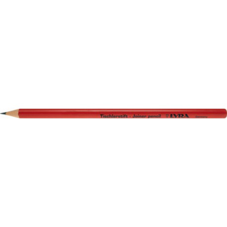 Crayon de menuisier, Long. : 175 mm, Forme rond, Pointe taillée