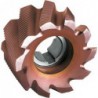 Fraise cylindrique en bout, Type NR, en acier à coupe rapide à 8% de cobalt, revêtement TiCN°, Ø x Larg. : d1 - js14 x b - k16 : 50 x 36 mm