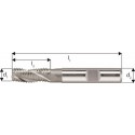 Fraise d'ébauche courte, type NR, en acier à coupe rapide à 5% de cobalt, sans revêtement, Ø d1 - k12 : 16,0 mm, Long. totale l1 92 mm