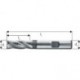 Fraise d'ébauche courte, type HR, 3 à 6 dents, en acier à coupe rapide à 10% de cobalt, sans revêtement, Ø d1 - k12 : 6,0 mm