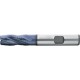 Fraise d'ébauche courte, type HR, 3 à 6 dents, en acier à coupe rapide à 10% de cobalt, surface recouverte de TiAIN, Ø d1 - k12 : 10,0 mm
