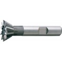 Fraise conique, forme C, 60°, Ø d1 - js16 : 22,0 mm, Long. totale l1 67 mm, Hauteur de coupe b - js 14 9,0 mm, Ø queue d2 - h6 : 12 mm, Dents : 8