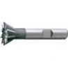 Fraise conique, forme C, 60°, Ø d1 - js16 : 32,0 mm, Long. totale l1 80 mm, Hauteur de coupe b - js 14 12,5 mm, Ø queue d2 - h6 : 16 mm, Dents : 12