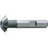 Fraise conique, forme D, 60°, Ø d1 - js16 : 28,0 mm, Long. totale l1 80 mm, Hauteur de coupe b - js 14 11,0 mm, Ø queue d2 - h6 : 16 mm, Dents : 10