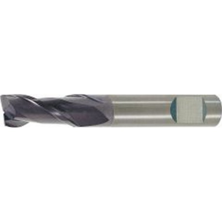 Fraise cylindrique courte, type N, queue HB - UF, en carbure monobloc, INOX, surface recouverte de TiAIN, Ø d1 - e8 : 4,0 mm, Long. totale I1 45 mm