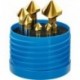 Jeu fraise conique D335C HSS Ti N 63-250mm 90G 5pcs FO RUM