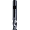 Fraise cylindrique longue, 2 dents, en carbure monobloc pour l'aluminium, Ø d1 - h10 : 16,0 mm, Long. totale l1 92 mm, Long. coupe l2 16 mm