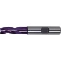 Fraise, queue HB, 3 dents, 30°, en carbure monobloc, revêtement TiAIN, Ø d1 - h10 : 16,0 mm, Long. totale l1 92 mm, Long. coupe l2 26 mm