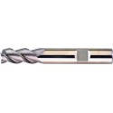 Fraise cylindrique longue, 3 dents, 45°, en carbure monobloc, sans revêtement, Ø d1 - h10 : 16,0 mm, Long. totale l1 92 mm, Long. coupe l2 26 mm