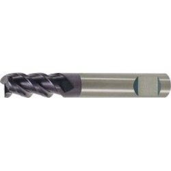 Fraise cylindrique longue, queue HB, en carbure monobloc, Ø d1 - h10 : 10,0 mm, Long. totale l1 70 mm, Long. coupe l2 22 mm
