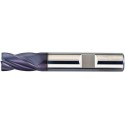 Fraise cylindrique courte, 4 dents, en carbure monobloc, recouverte de TiAIN, Ø d1 - h10 : 20,0 mm, Long. totale l1 92 mm, Long. coupe l2 26 mm