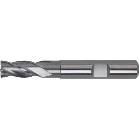 Fraise cylindrique longue, 4 dents, 30°, en carbure monobloc, sans revêtement, Ø d1 - h10 : 20,0 mm, Long. totale l1 104 mm, Long. coupe l2 38 mm