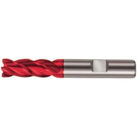 Fraise cylindrique longue, 4 dents, en carbure monobloc avec angle d'hélice de 35°/38°, queue HB, Fire, Ø d1 - h10 : 10,0 mm, Long. totale l1 72 mm