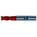 Fraise cylindrique longue, 4 dents, 30°, en carbure monobloc, Fire, Ø d1 - h10 : 20,0 mm, Long. totale l1 104 mm, Long. coupe l2 38 mm