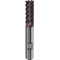 Fraise cylindrique longue, type H, en carbure monobloc, queue HB, de 6 à 8 dents, recouverte de TiAIN, Ø d1 - e8 : 6,0 mm, Long. totale l1 57 mm