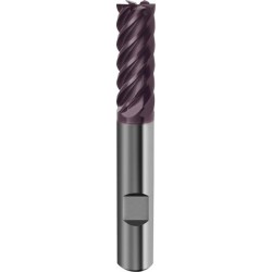 Fraise cylindrique longue, type H, en carbure monobloc, queue HB, de 6 à 8 dents, recouverte de TiAIN, Ø d1 - e8 : 16,0 mm, Long. totale l1 92 mm