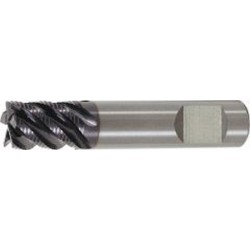 Fraise d'ébauche courte, type HR, en carbure monobloc, surface recouverte de TiAlN, pour le traitement de l'INOX, Ø d1 - h10 : 12,0 mm