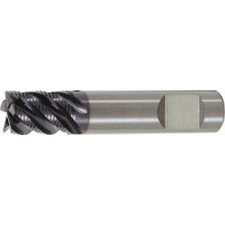 Fraise d'ébauche courte, type HR, en carbure monobloc, surface recouverte de TiAlN, pour le traitement de l'INOX, Ø d1 - h10 : 20,0 mm