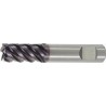 Fraise d'ébauche longue, type HR, en carbure monobloc, surface recouverte de TiAlN, pour le traitement de l'INOX, Ø d1 - h10 : 4,0 mm