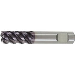 Fraise d'ébauche longue, type HR, en carbure monobloc, surface recouverte de TiAlN, pour le traitement de l'INOX, Ø d1 - h10 : 6,0 mm