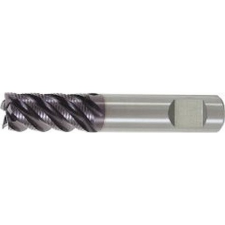 Fraise d'ébauche longue, type HR, en carbure monobloc, surface recouverte de TiAlN, pour le traitement de l'INOX, Ø d1 - h10 : 16,0 mm
